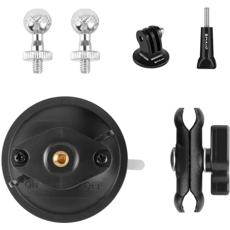 PULUZ Magic Arm Tripod Suction Cup Holder (Black)